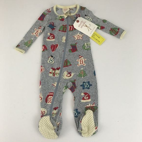 munki munki Other - Munki  Munki Christmas Infants  Footed Sleeper